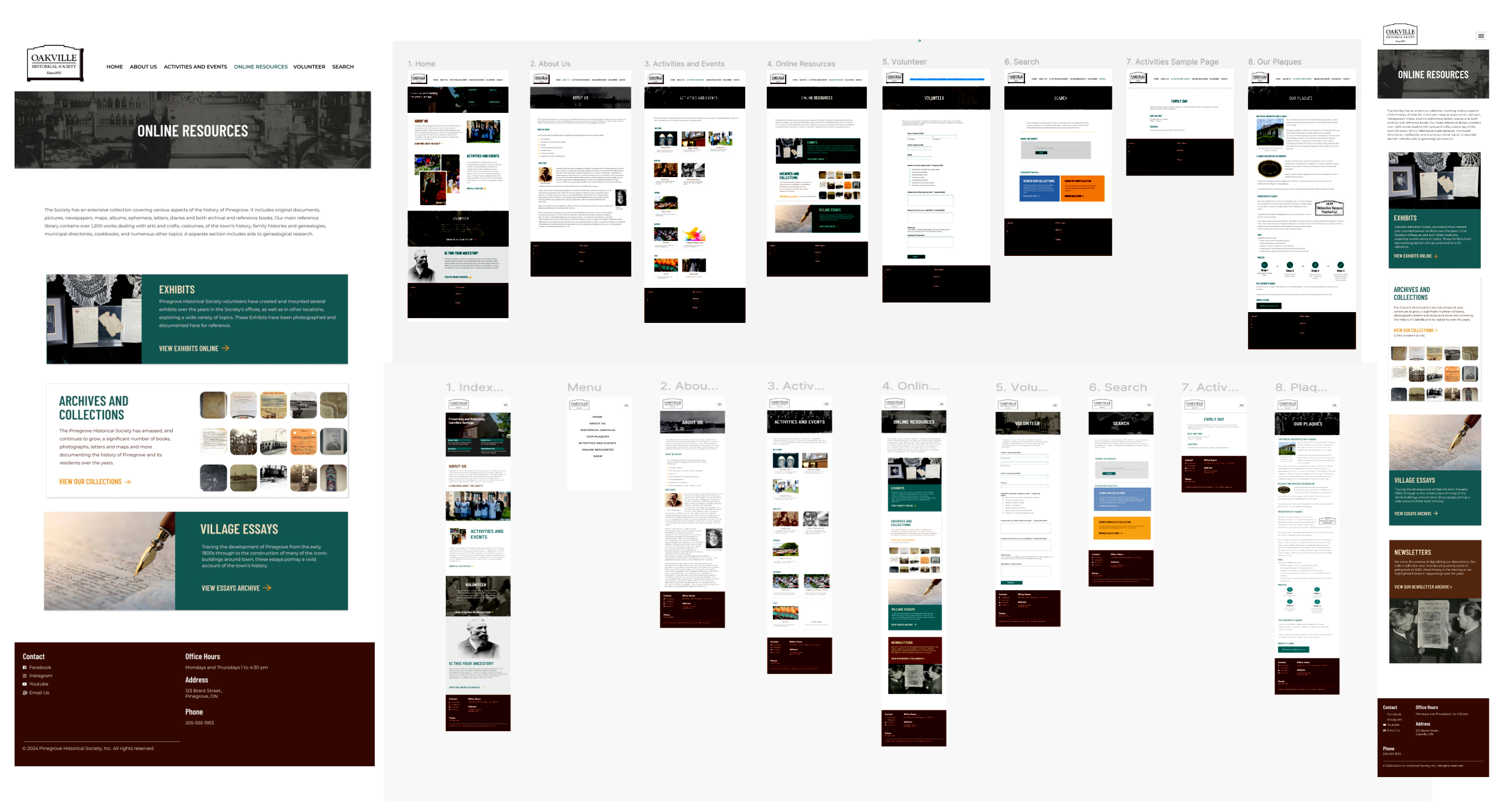 High fidelity prototypes screenshots from figma showing desktop and mobile sizes